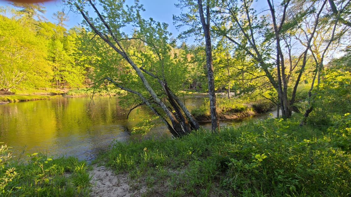 Swimming hole adjacent to site