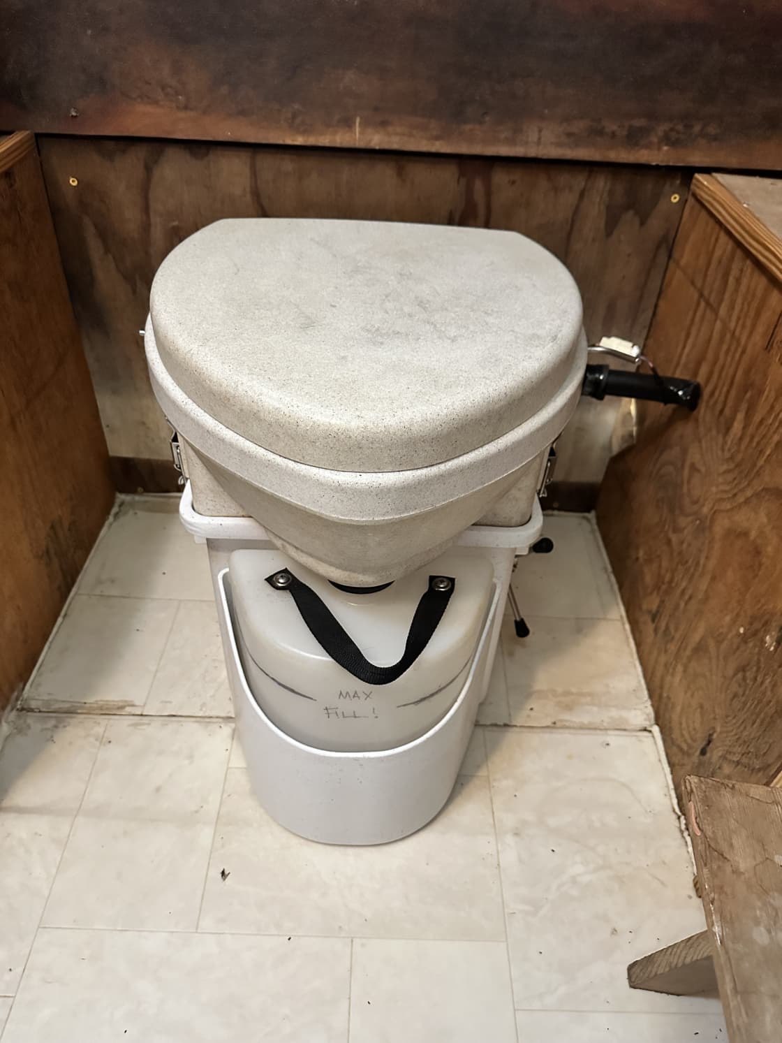 Natures Head composting toilet