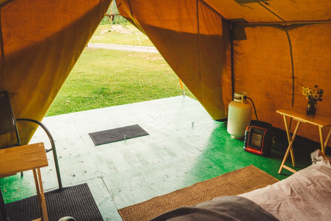 The Canvas Tent.
