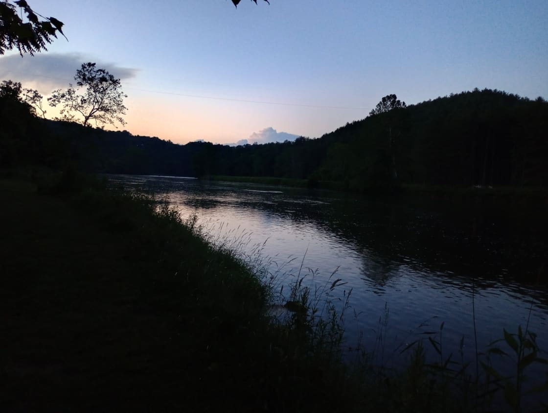 I love it when day turns to night on the river.