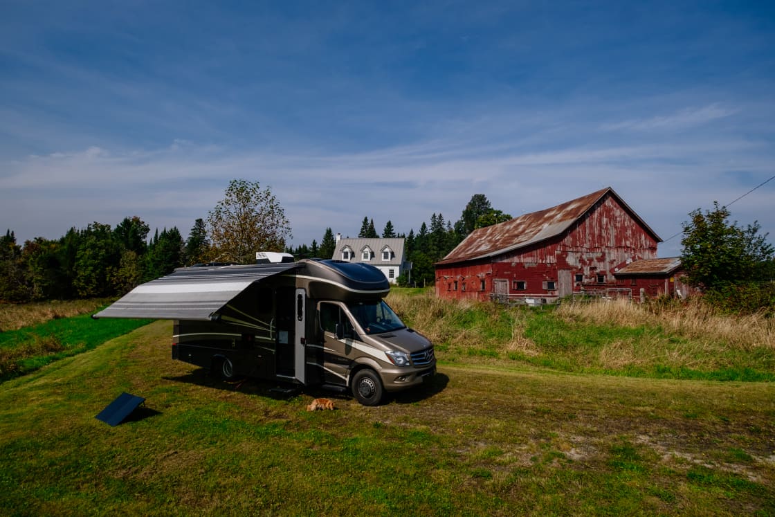 How often do you get to camp next to a historic barn?