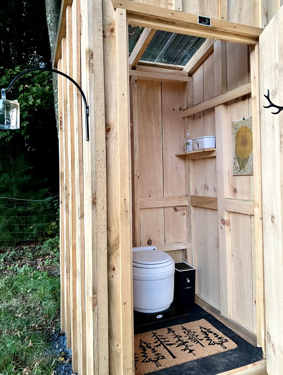 Outhouse with Dry Flush Toilet