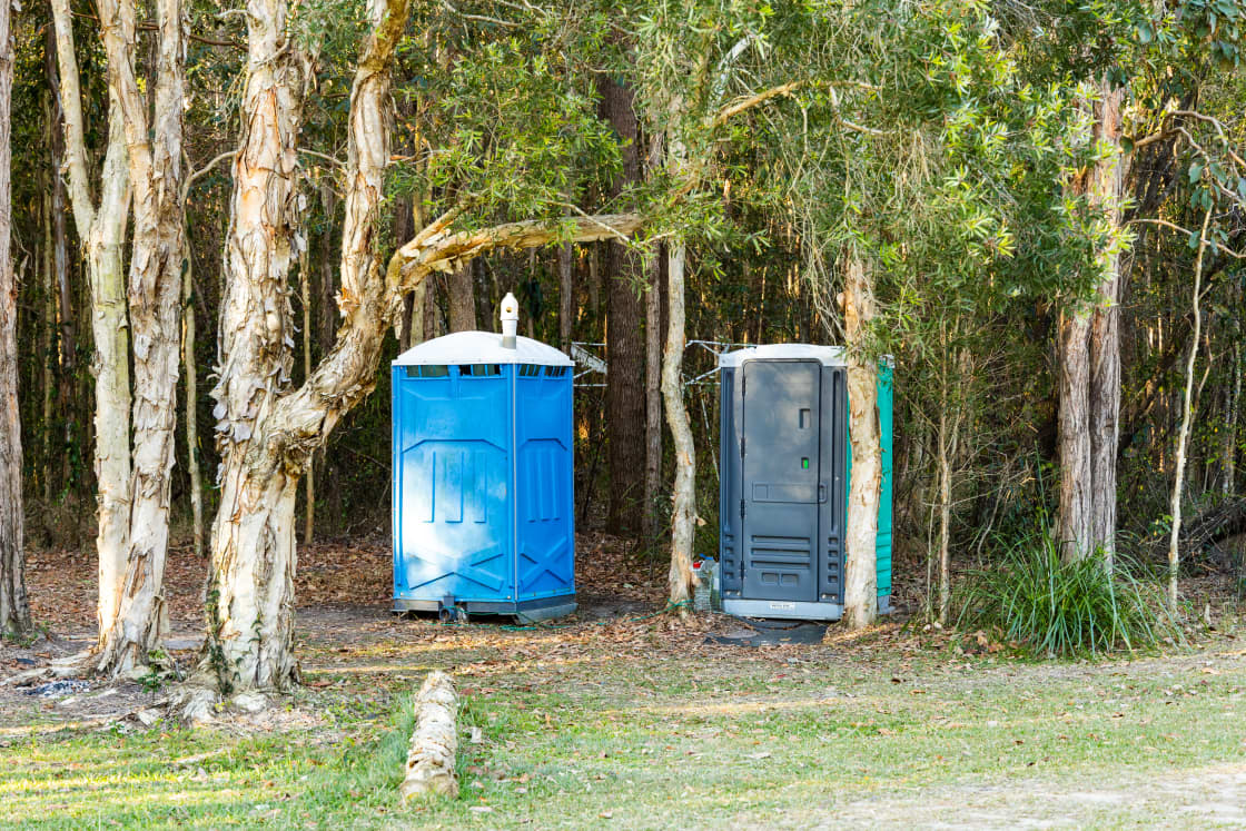 Porta-loos around the property so you're never far from a toilet