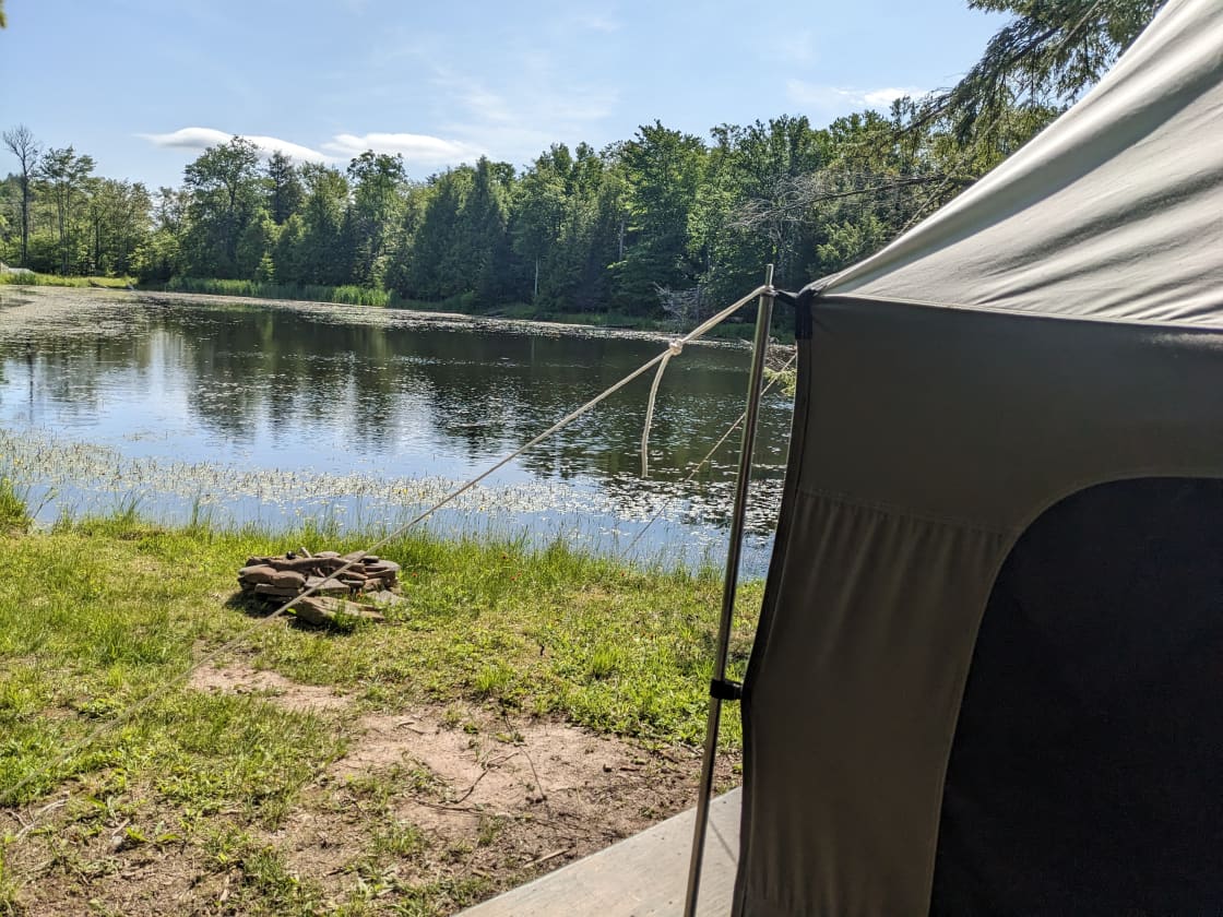 Private Lakefront Glamping site