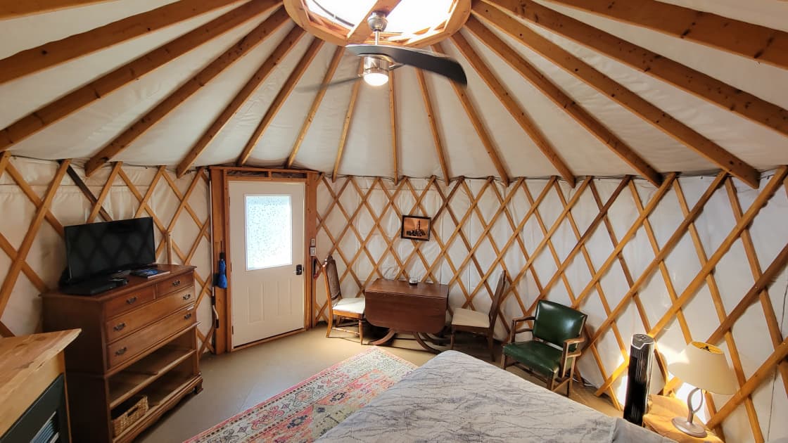 a 210 square foot yurt