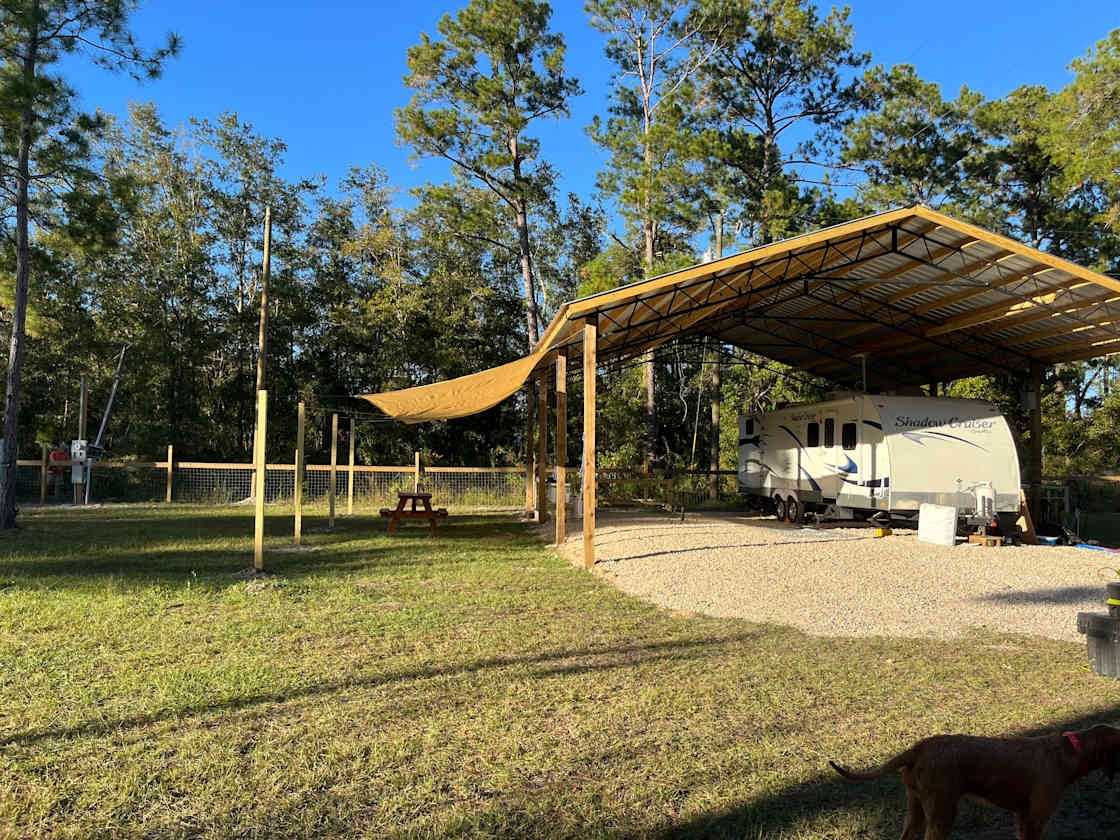 It's Creek Time Hipcamp in Wewahitchka, Florida