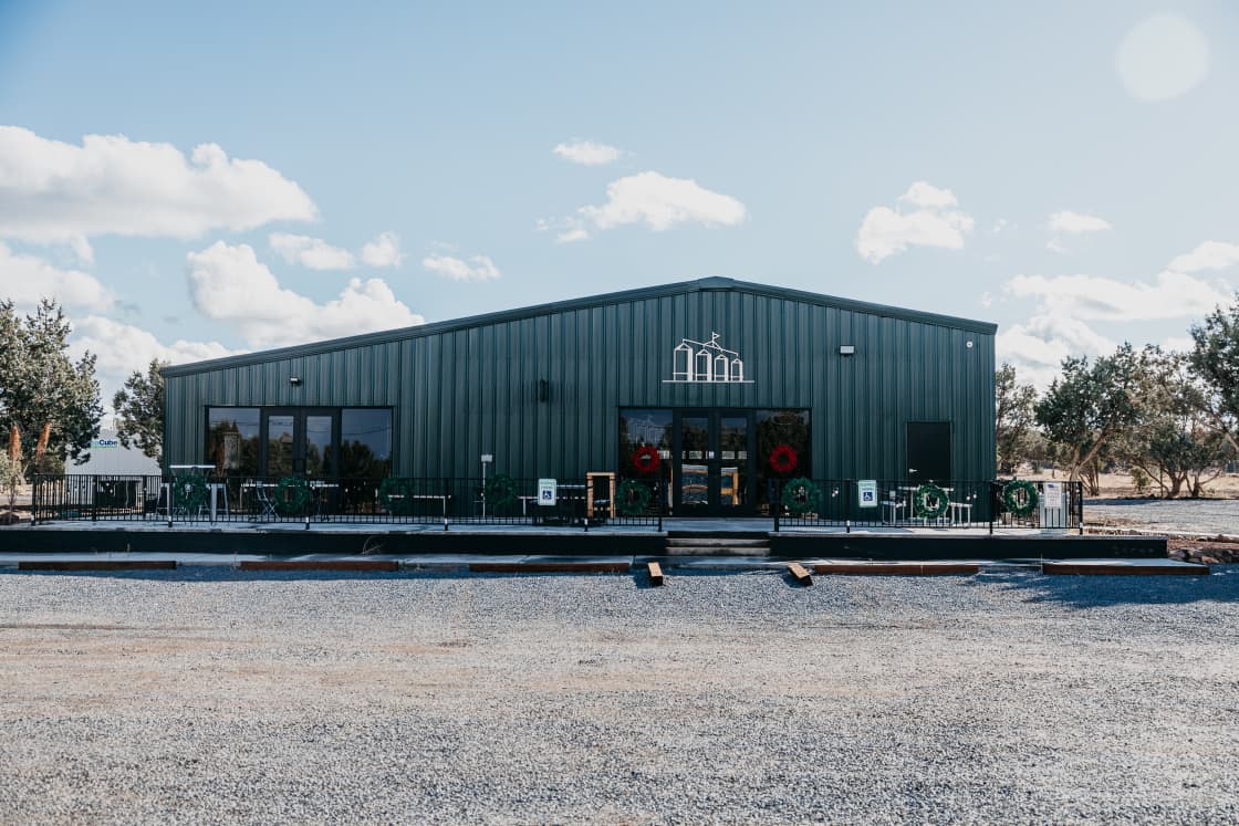 This is the brewery and taphouse (kid-friendly) located on the property. 