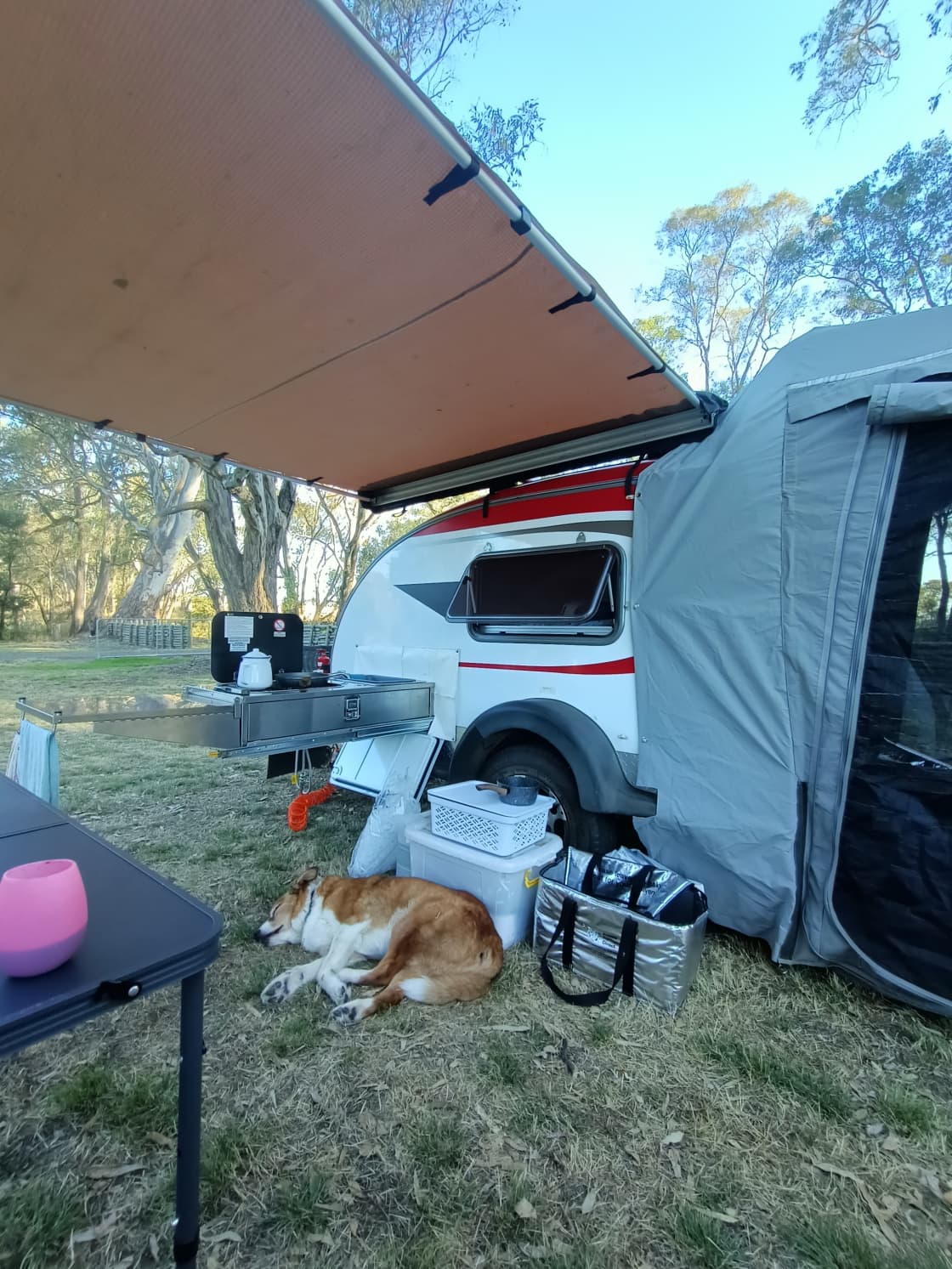 Hard work camping