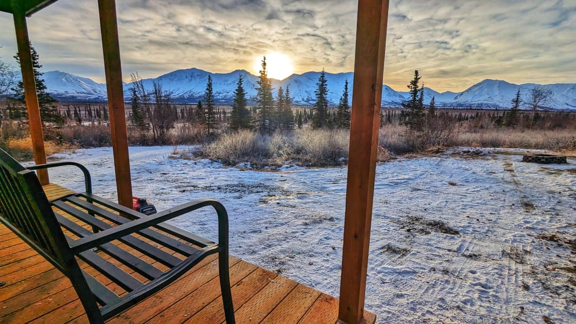 We NEVER get tired of sitting on the porch and looking at that view!