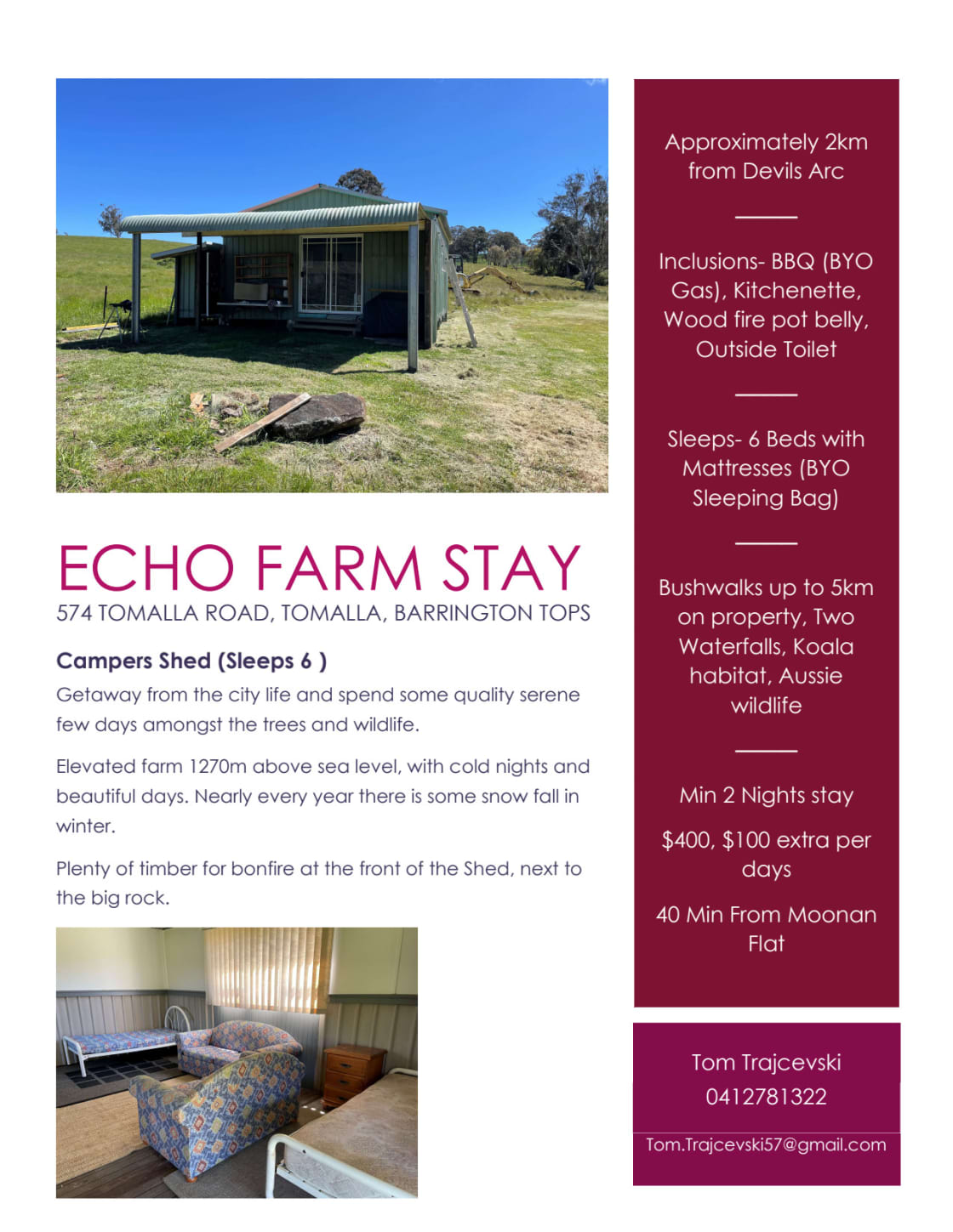 Echo Farm Cabin Hunter Springs