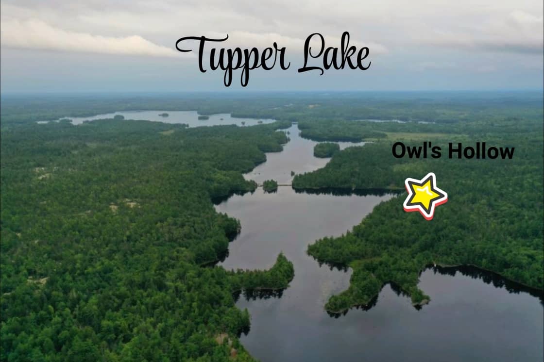 Owl's Hollow is located on the scenic Tupper Lake in Queen's Country