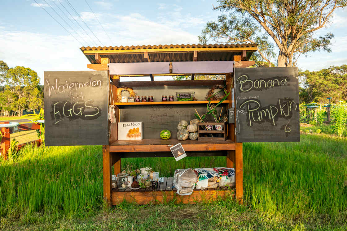 Honesty box at the property entrance