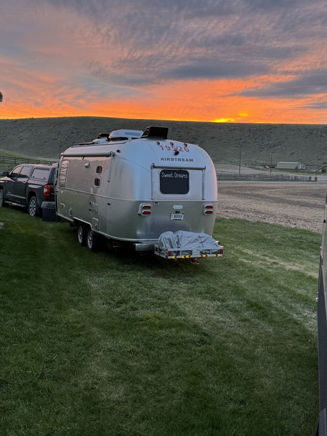 Airstream in the sunset!