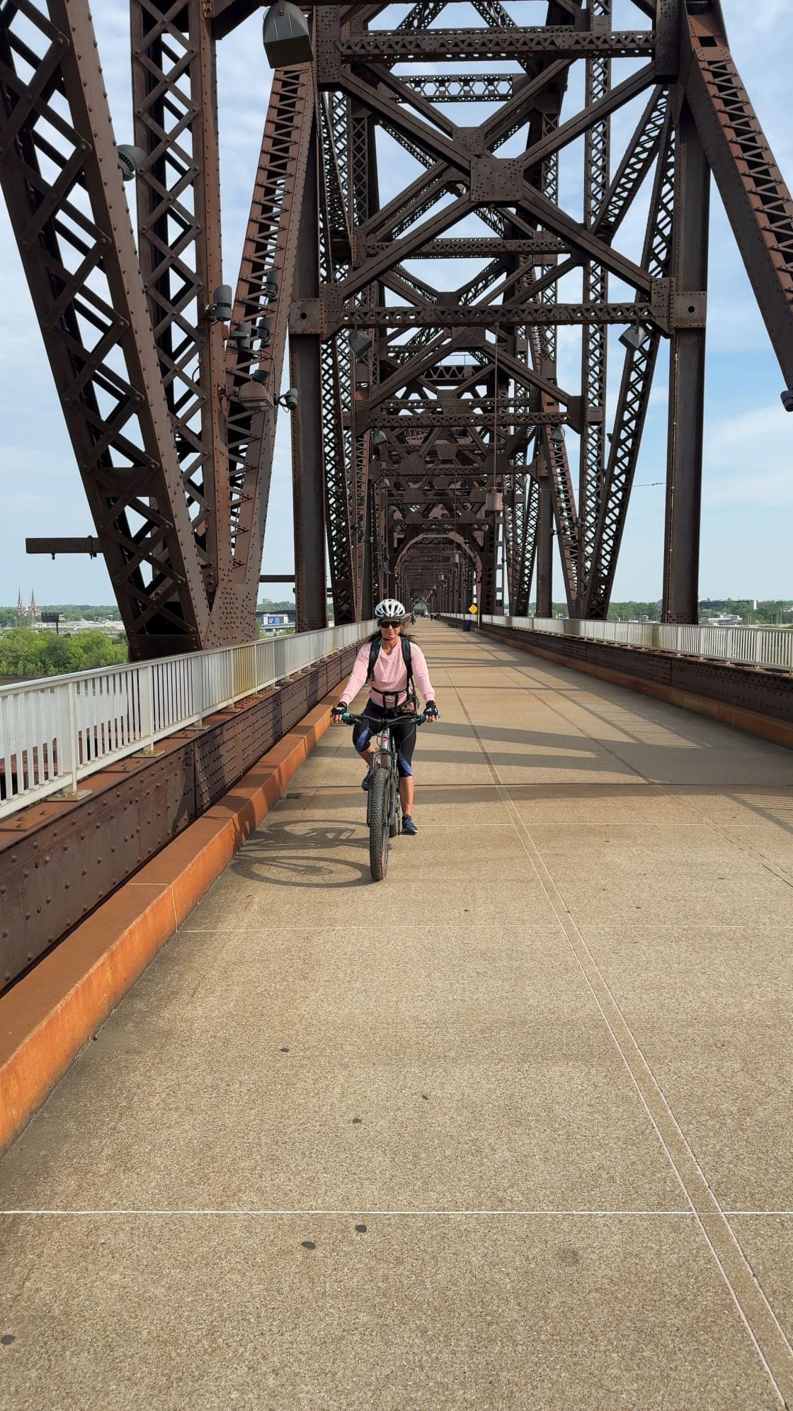 Pedestrian and Bike bridge over the Ohio river very close by