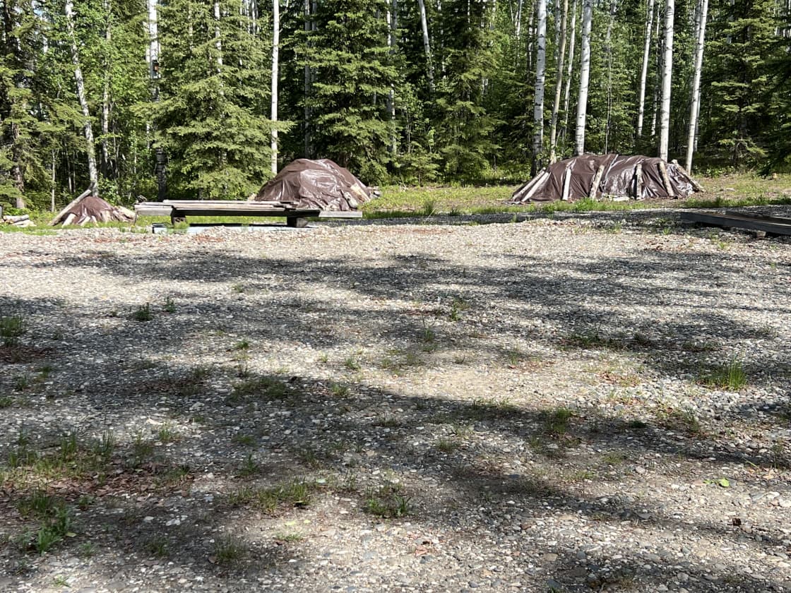 Site area for RV and tent