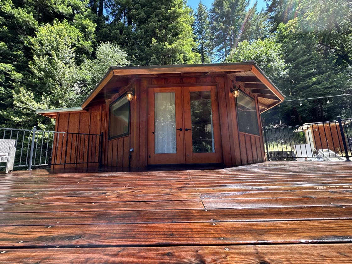 Boutique cabins in the Redwoods