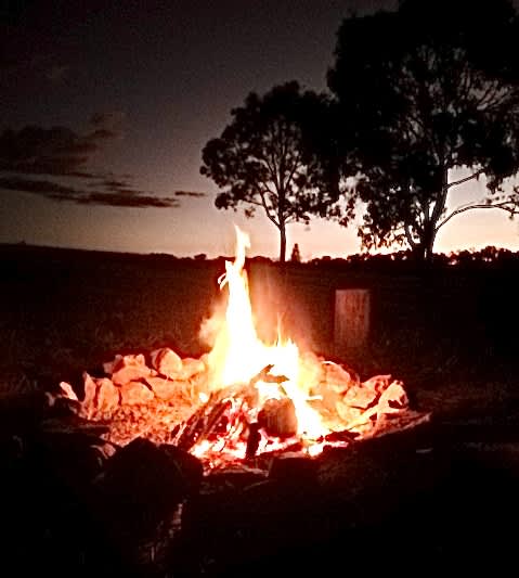 Campfire warmth