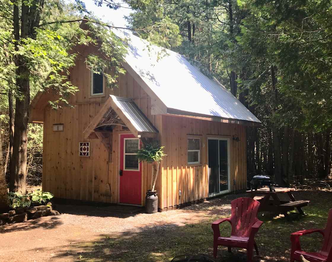 Anytime is a beautiful time for a getaway in the woods. Dappled sun, time to sit and enjoy nature. Guests have called it 'magical', 'peaceful', 'cozy', 'comfortable' and an 'amazing experience'! 