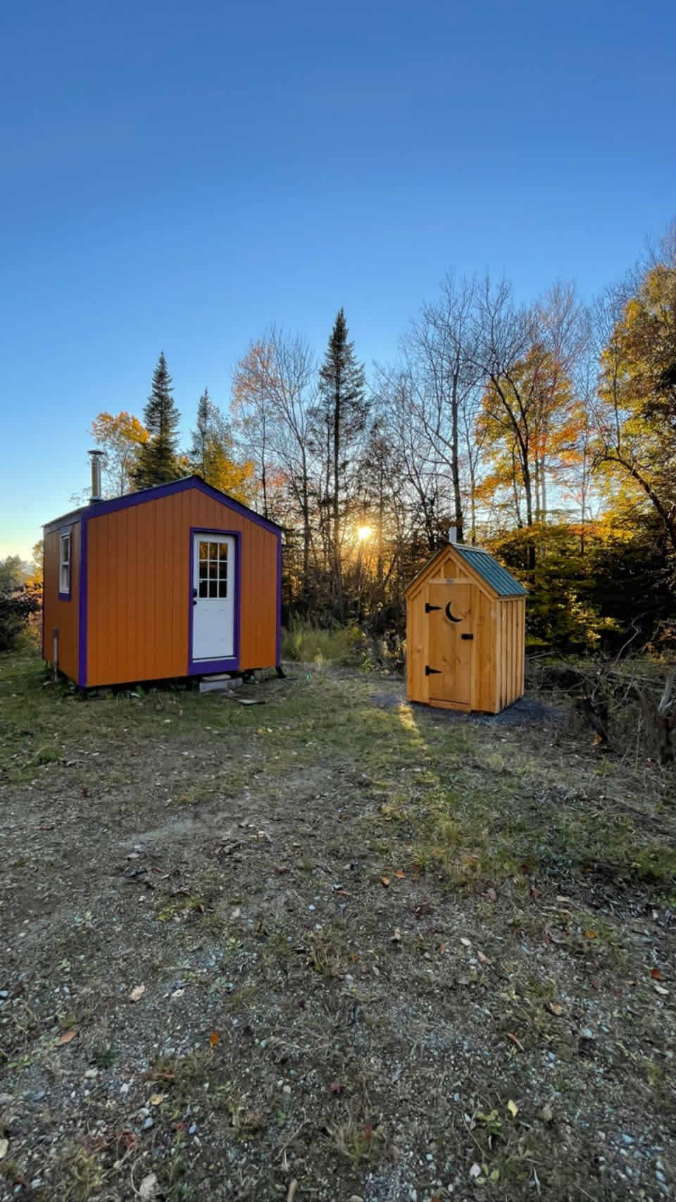 Shed has key pad access and pit toilet for use along with WI-FI and electricity. No running water but 5 gallons with manual pump provided. Water from natural spring up road near Dutch hill! 