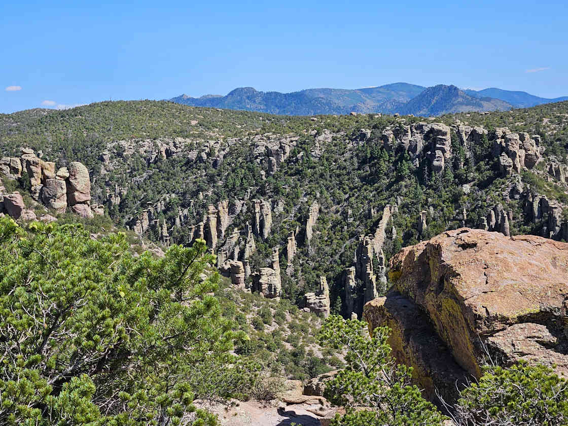 Chiricahua National Monument 45min drive east from camp