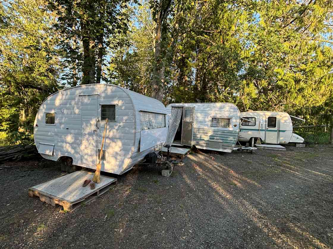 Campers on the property