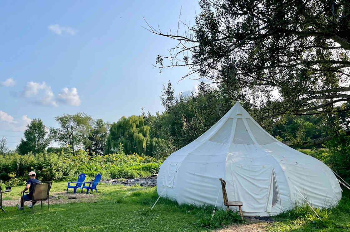 175 Acre Farm: Glamp Tents & Cabin