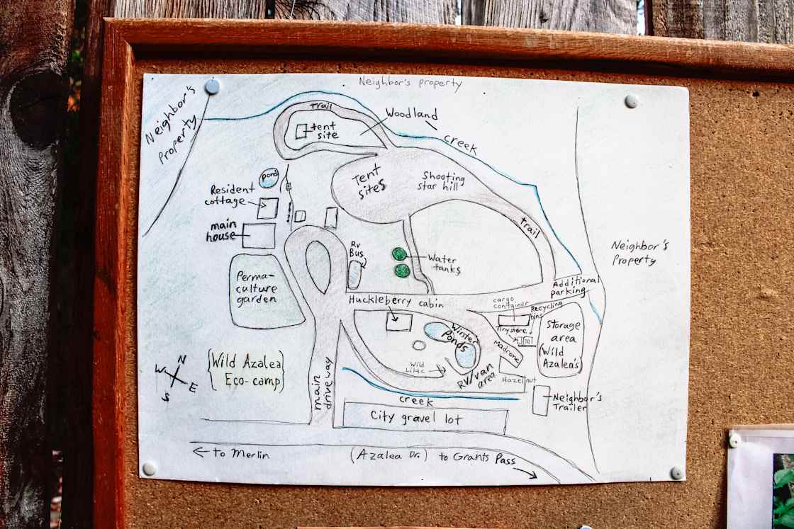 A map of the grounds