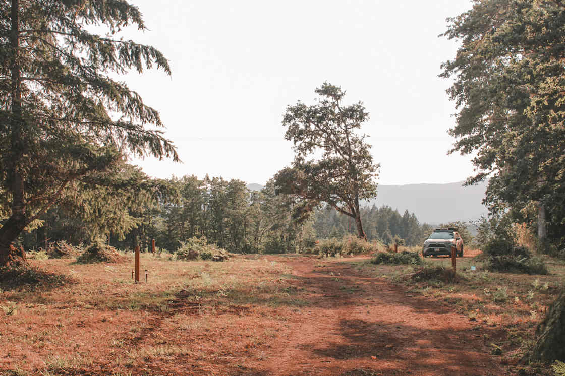 leading into the campsite