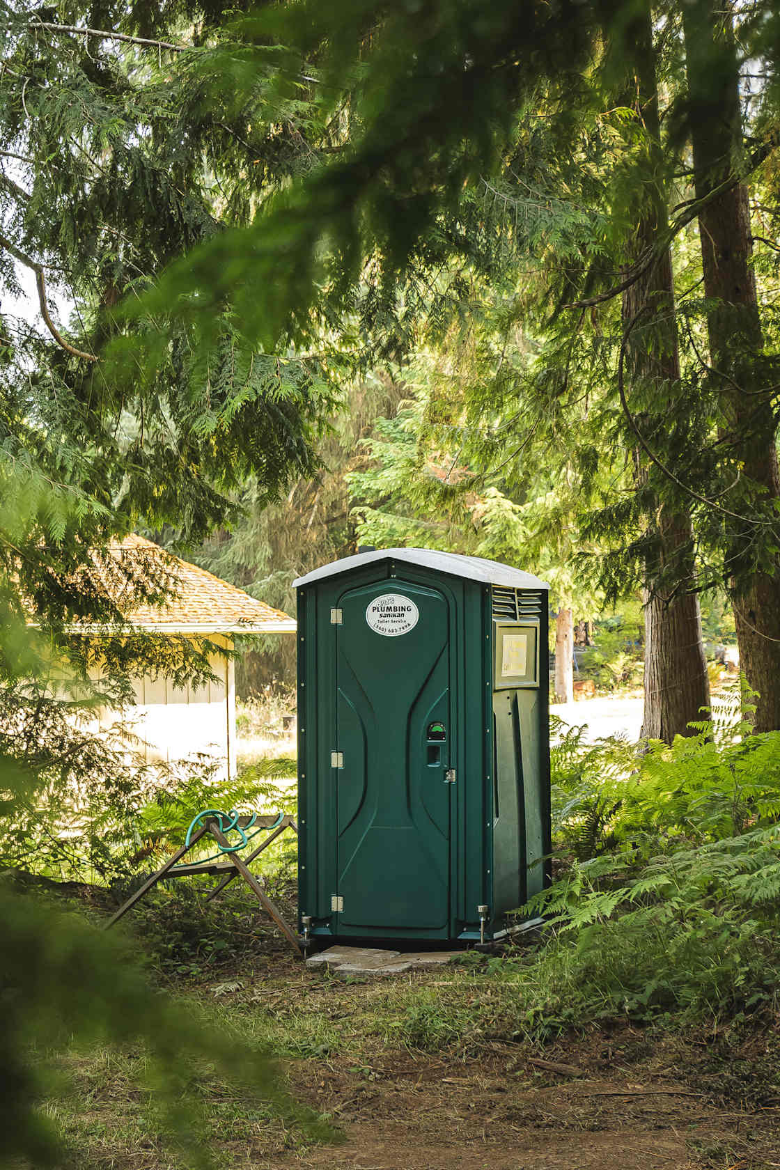 port-a-pottie for glamping tents