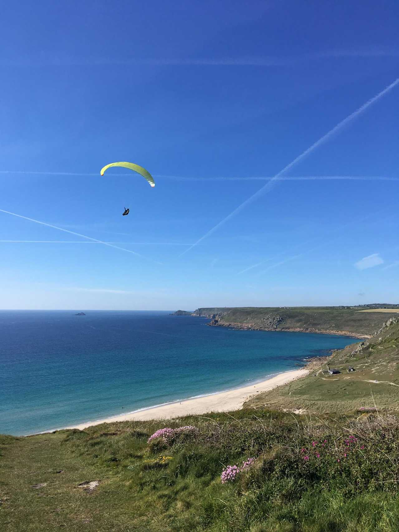 It's about a mile from the campsite to the nearest beach.