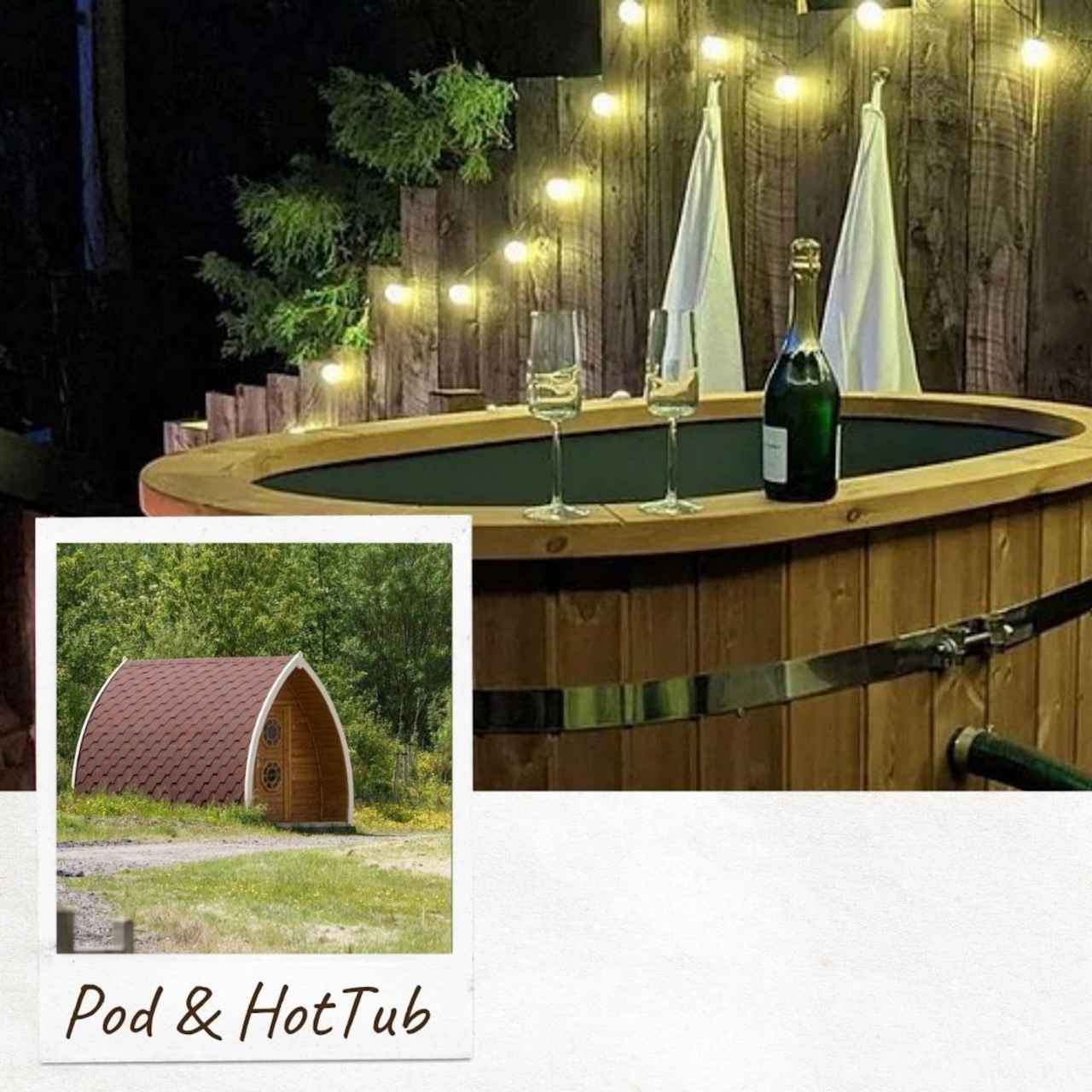 Heated Pod with Hot Tub