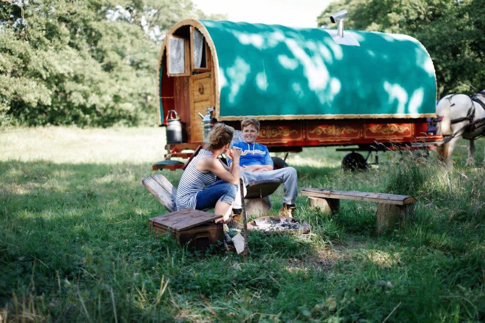 An exceptional Lake District glamping experience with real on-the-road journeys in a traditional gypsy caravan.