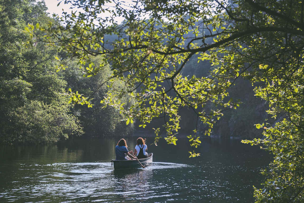 Riverside camping