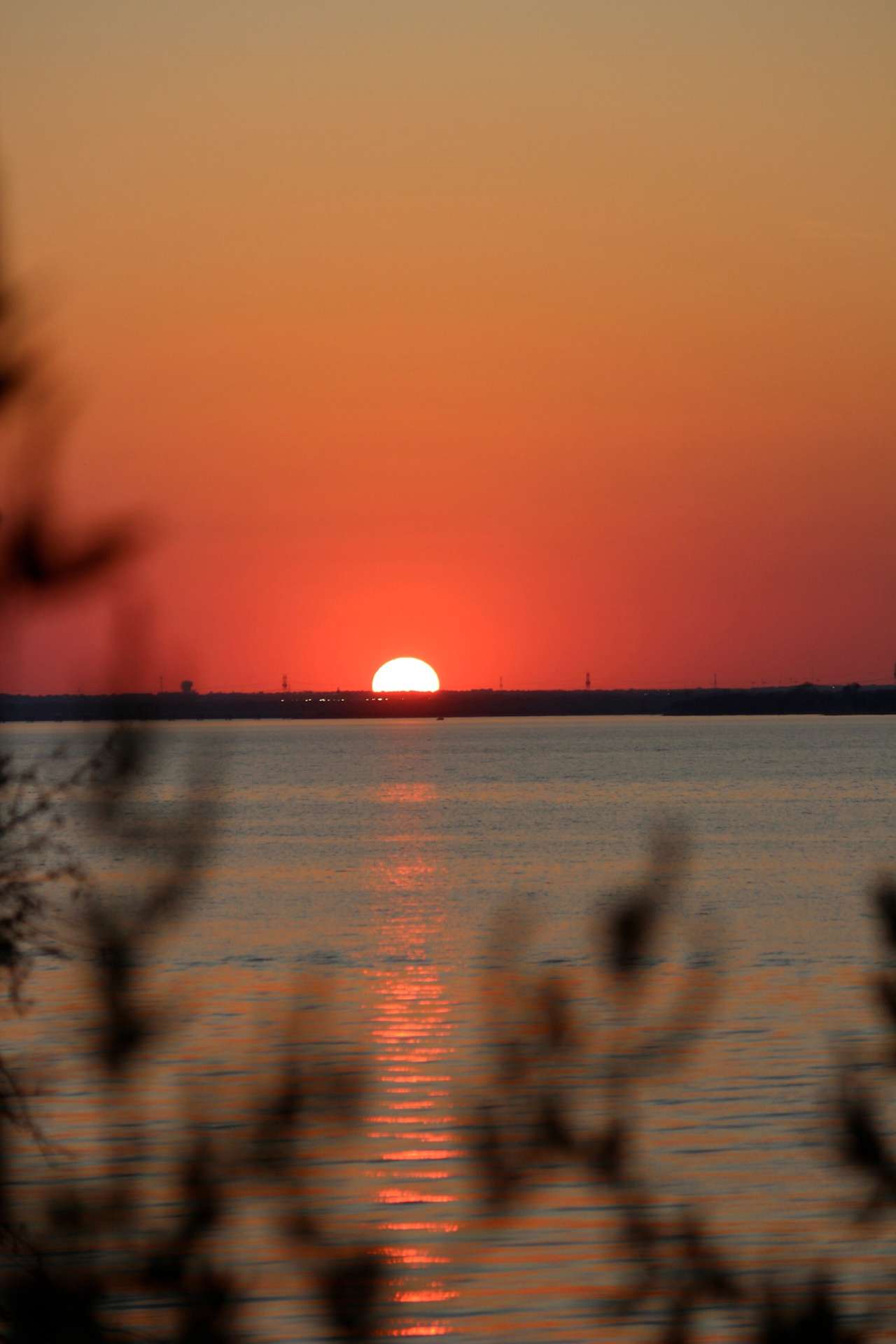 Sunset over Joe Pool Lake from Shady Ridge