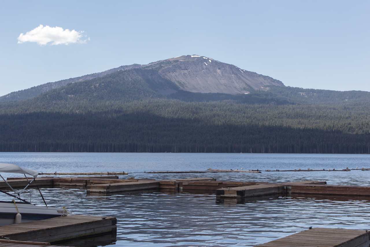 View of Mount Bailey from the Resort, just a small walk from the campsite.