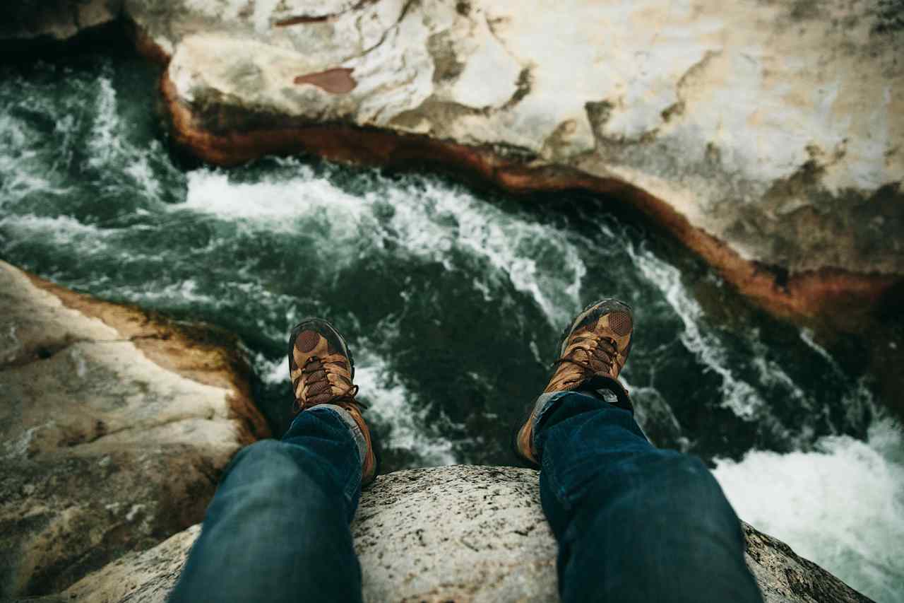 The lower falls are a really great place to sit and listen to the peaceful sounds of the rapids! 