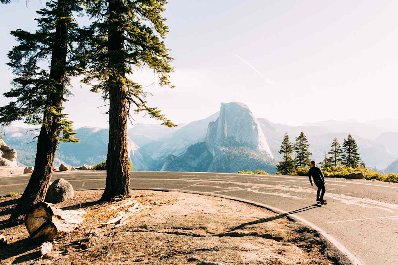 Glacier point, definitely recommended! Get here EARLY in the morning for a damn good sunrise, and before the tour busses show up (or snag a wilderness permit and stay overnight!) 