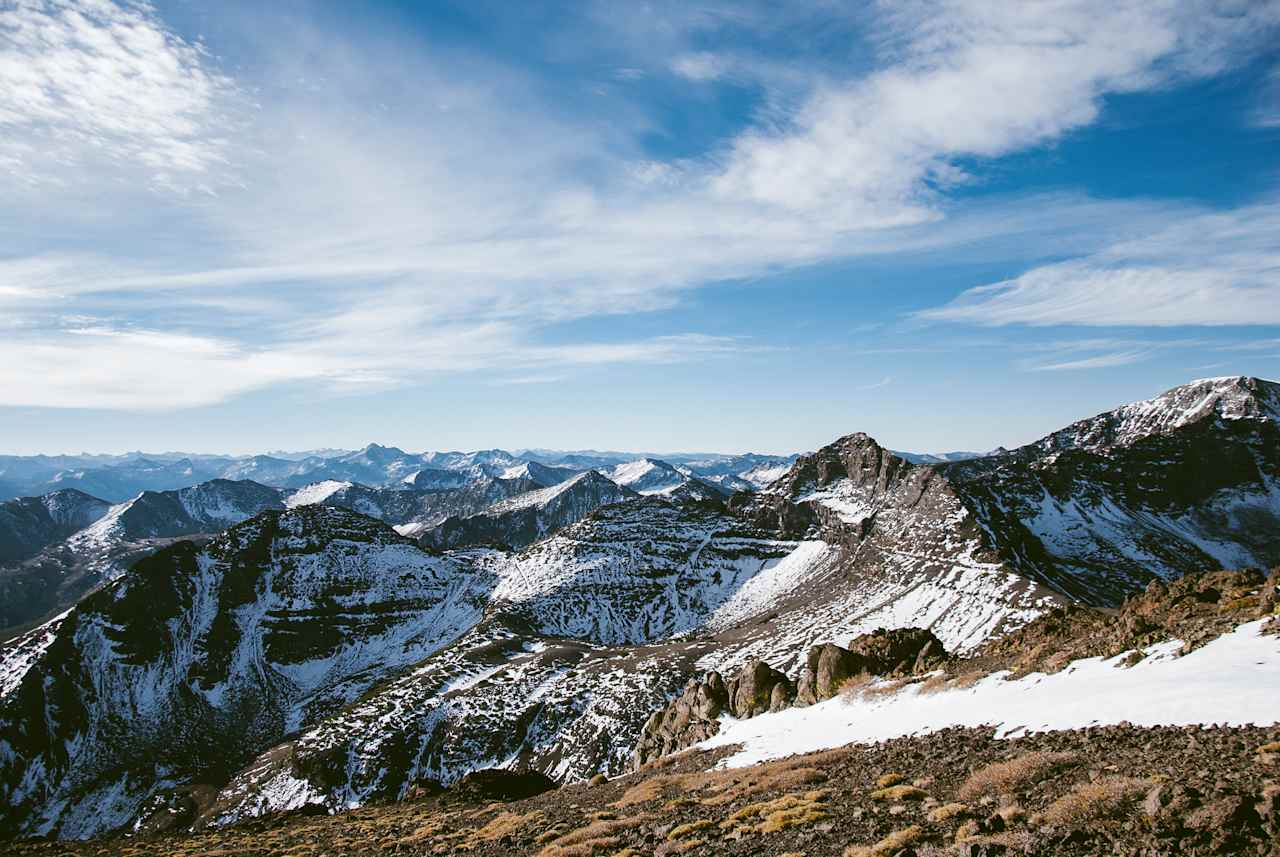 View from the top of Leavitt Peak.