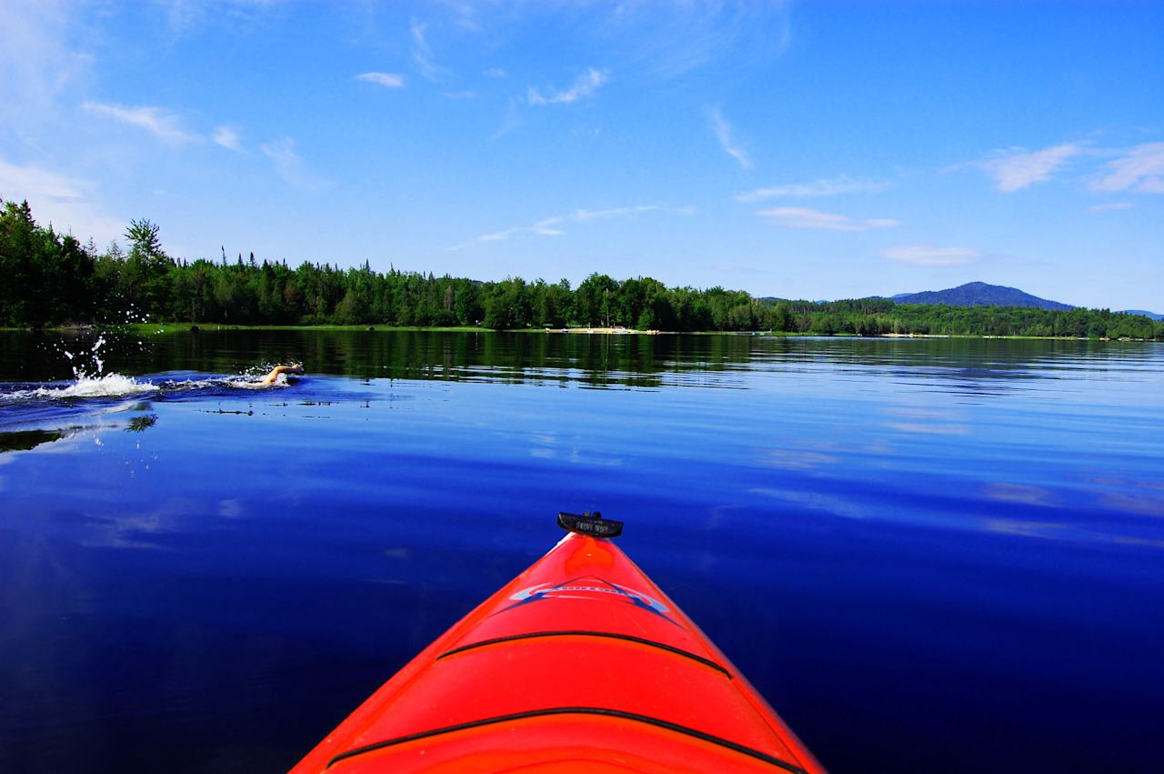 Lake Harris, the lake for which the campground is named after, is beautiful, and even on the warmest of summer days there is only a very minuscule crowd.  Plus, the campground has most of their sites directly on the lake, so most every campsite is waterfront! 