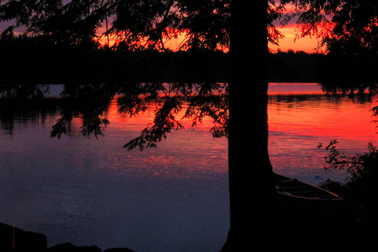 Sunsets are the best on Rollins Pond