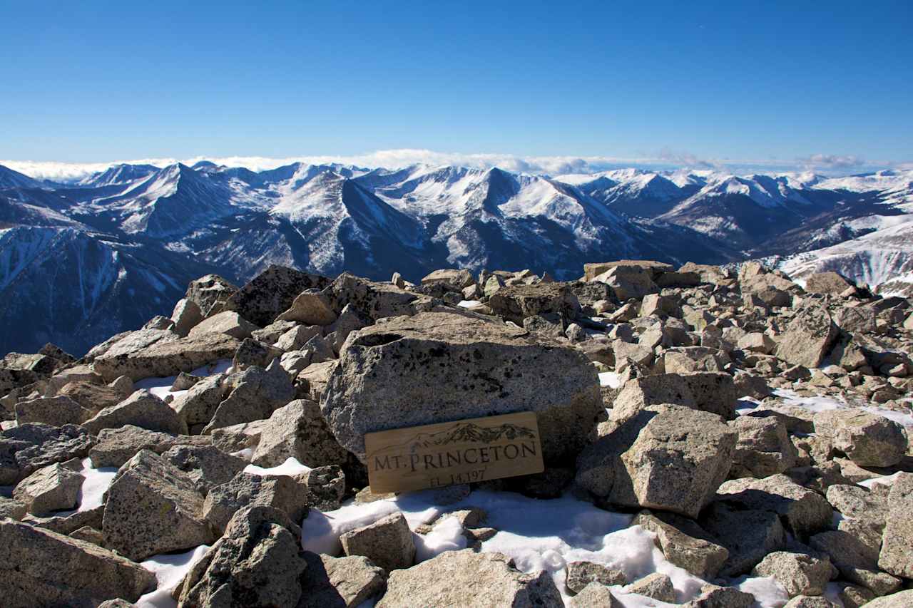 The summit of Mt. Princeton