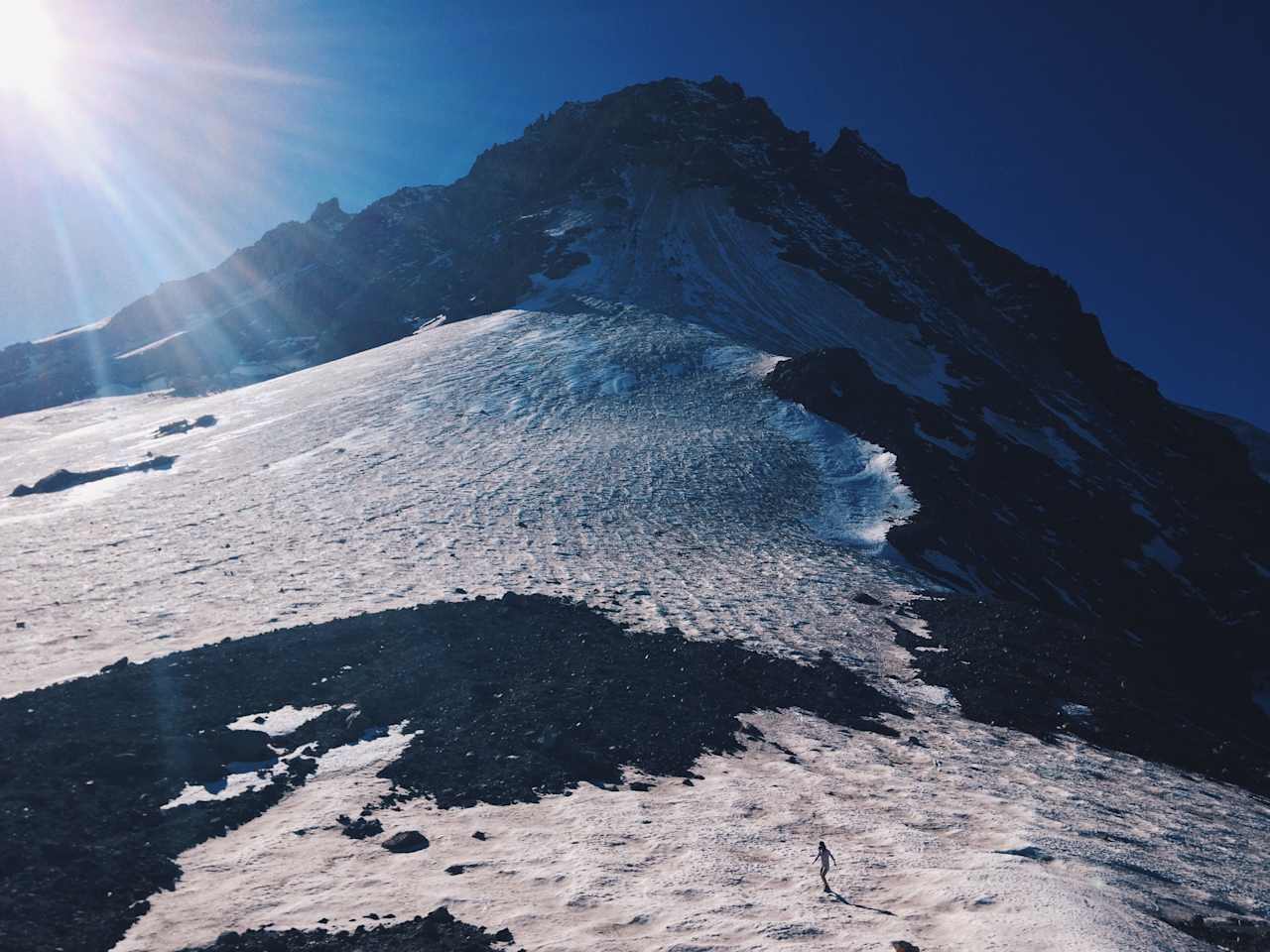 At the top of the Cooper Spur hike