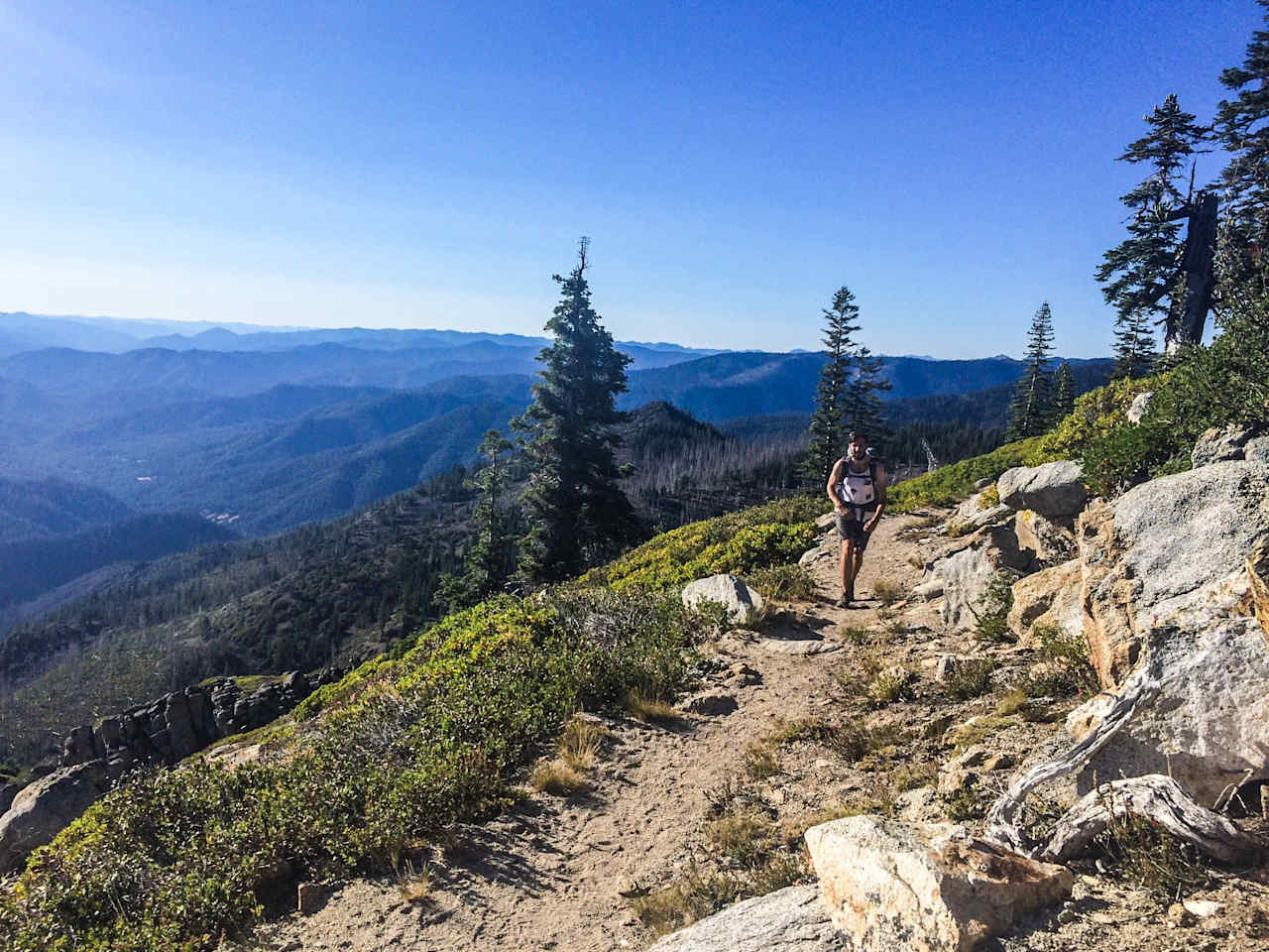 On the trail from Big Flat to Carabou Lake