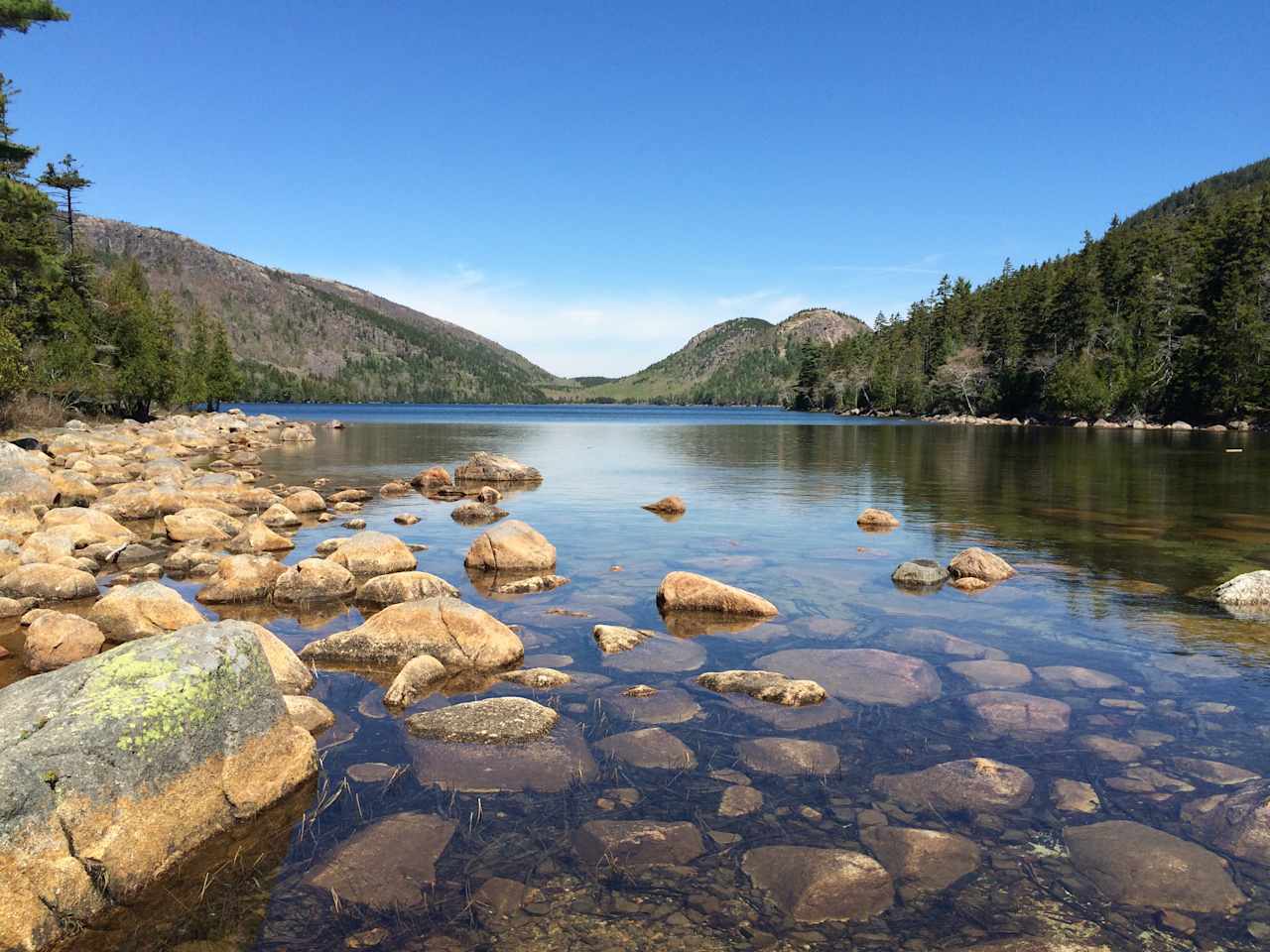 View of the Bubble's from Jordan Pond House