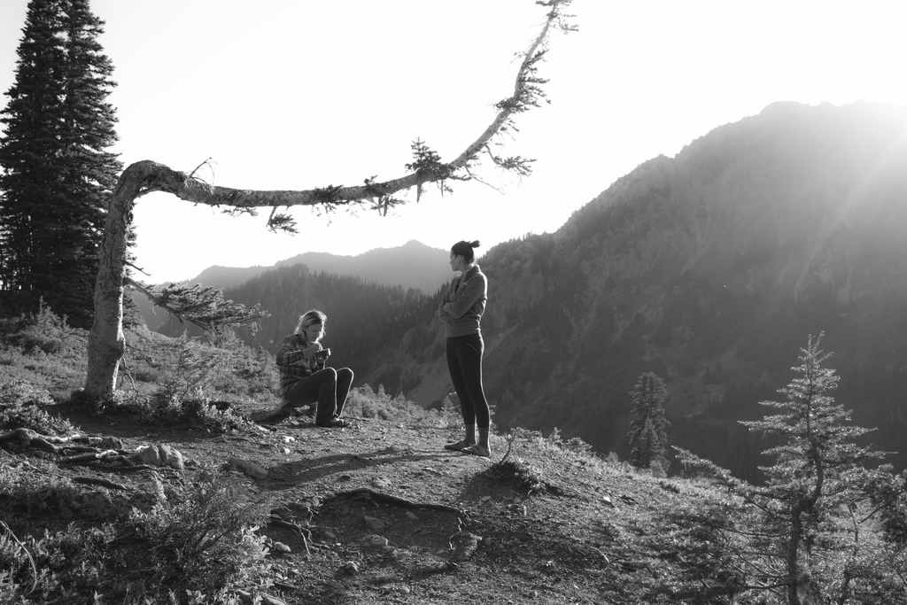 Breakfast at Heart Lake, in the Seven Lakes Basin