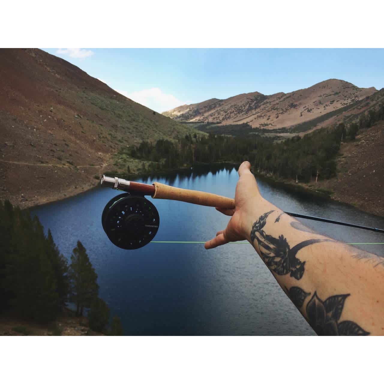 Blue lake, a short hike from Trumbull lake campground