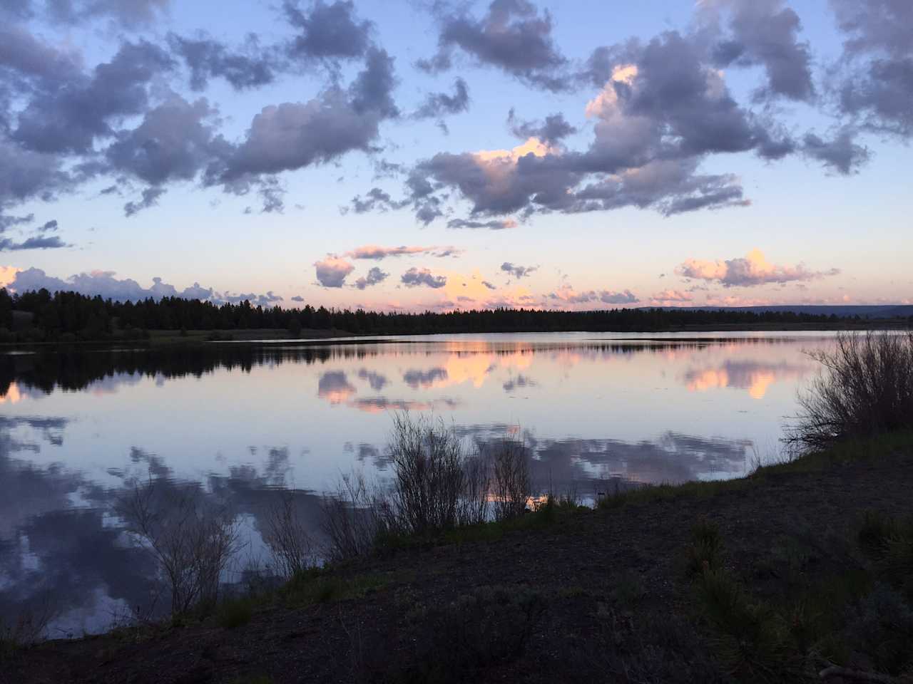 Lake view from the campground