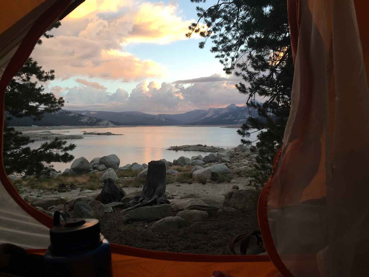 Tent with a view: site 10 doesn't offer much privacy, but it's hard to beat waking up to this scenery.