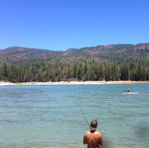 Fishing at Bass Lake