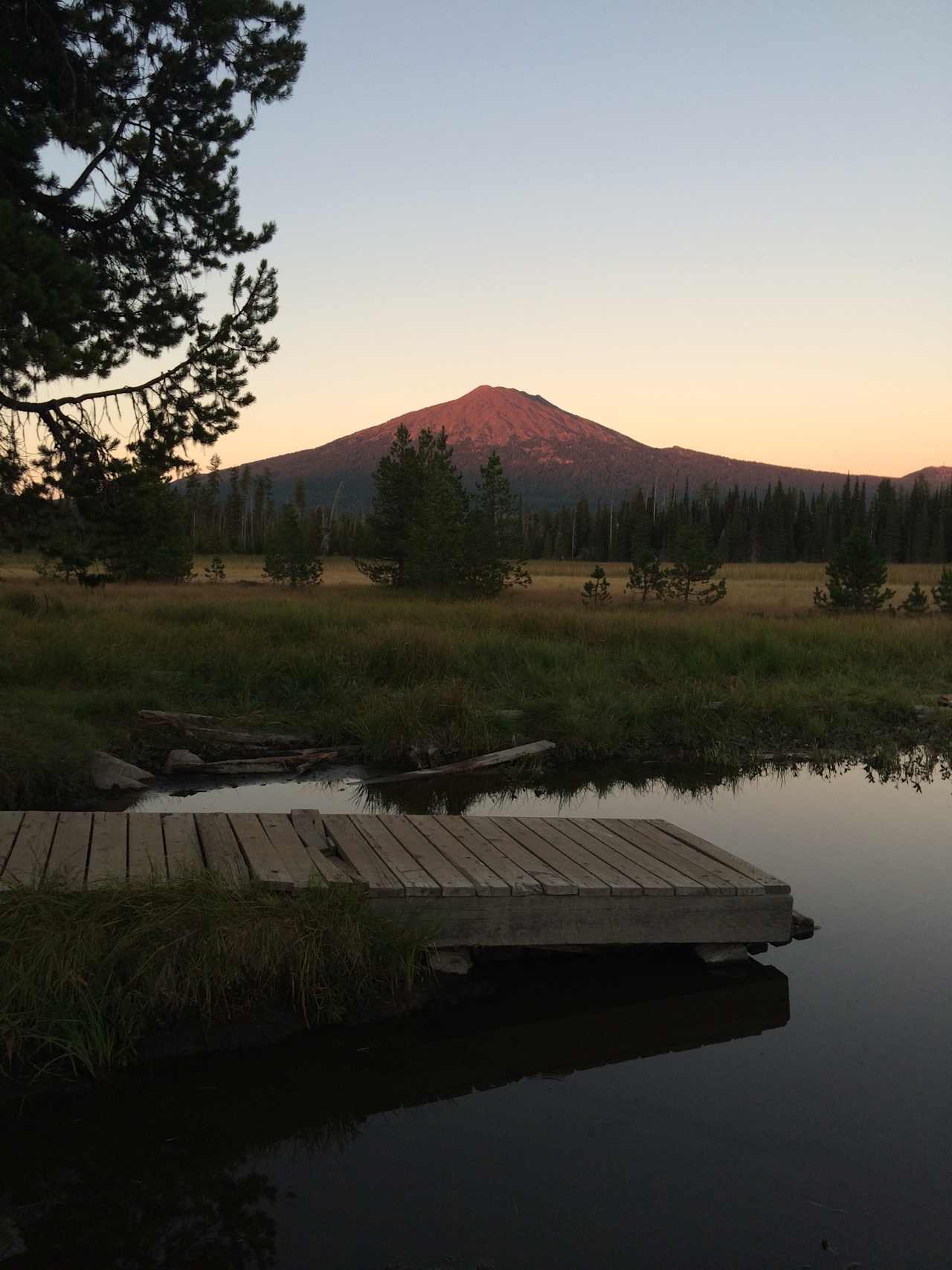 Mallard Marsh boat launch at sunset